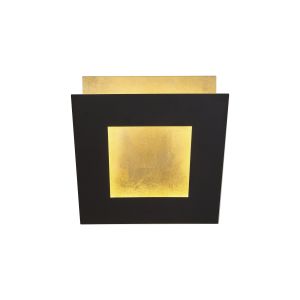 Dalia 18cm Wall Lamp, 18W LED, 3000K, 1260lm, Gold/Black, 3yrs Warranty