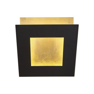 Dalia 22cm Wall Lamp, 24W LED, 3000K, 1680lm, Gold/Black, 3yrs Warranty