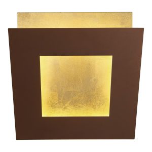 Dalia 40cm Wall Lamp, 40W LED, 3000K, 2800lm, Gold/Rust Brown, 3yrs Warranty