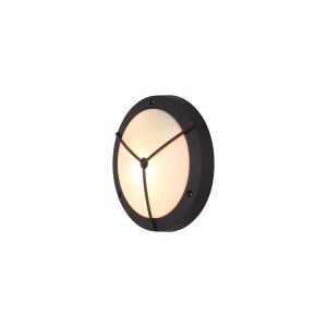 Daru Framed Bulkhead Wall Lamp, 1 Light E27, Anthracite, IP54