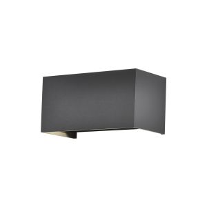 Davos Rectangle Wall Lamp, 4 x 6W LED, 4000K, 2200lm, IP54, Dark Grey, 3yrs Warranty