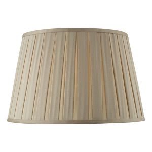 Degas E27 Taupe Faux Silk Tapered 45cm Drum Shade (Shade Only)