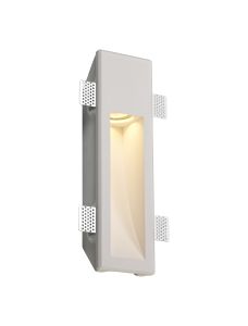 Gelato Medium Recessed Wall Lamp, 1 x GU10, White Paintable Gypsum, Cut Out: L:353mmxW:103mm
