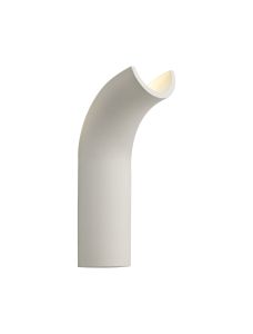 Gelato Uplighter Wall Lamp, 1 x 4.5W LED, 3000K, 275lm, White Paintable Gypsum, 3yrs Warranty