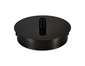 Dreifa Ceiling Box Black Chrome, c/w Cable Grip, Earth Wire & 3 Pole Terminal Block