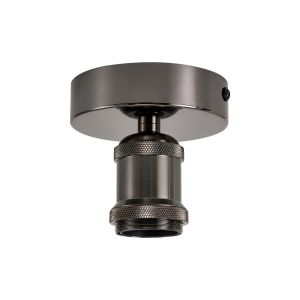 Dreifa 10cm Ceiling Light, 1 x E27, Black Chrome