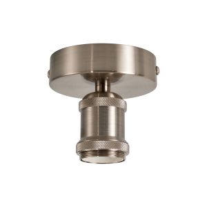 Dreifa 10cm Ceiling Light, 1 x E27, Satin Nickel