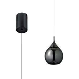 Drop Pendant, 7W LED, 3000K, 580lm, 36º, Pearl Black, 3yrs Warranty