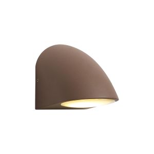 Lynn Wall Lamp, 1 x GU10, IP54, Dark Brown/Opal, 2yrs Warranty