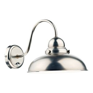 Dynamo 1 Light E14 Antique Chrome Wall Light With Toggle Switch