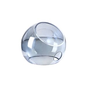 Eldia 15x12.5cm (A) Angled Double Cut Glass Shade, Plated Blue