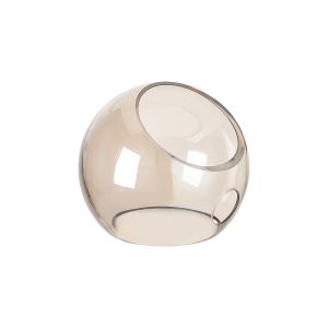 Eldia 15x12.5cm (A) Angled Double Cut Glass Shade, Cognac