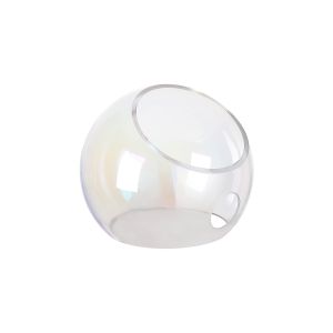 Eldia 15x12.5cm (A) Angled Double Cut Glass Shade, Iridescent