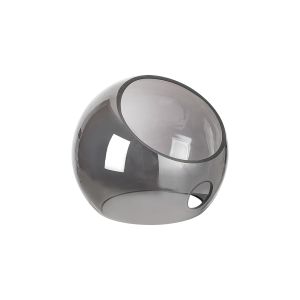 Eldia 15x12.5cm (A) Angled Double Cut Glass Shade, Smoke