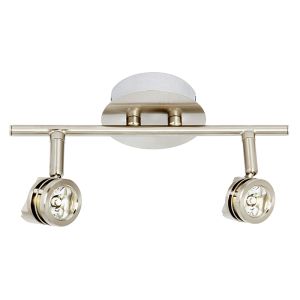 Endon EL-10115 Two Light 1W Led Stainless Steel Spotlight 2 Light In Metal