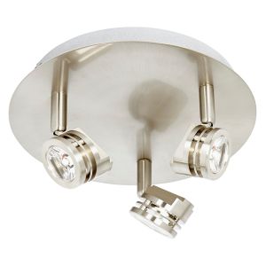 Endon EL-10116 Three Head 1W Led Stainless Steel Spotlight 3 Light In Metal