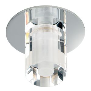 Endon EL-IP-4000 Ch/Crystal Ip65 Recess Fitt. 1 Light In Chrome