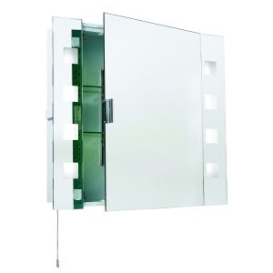 Milos Bathroom Cabinet Mirrored/Frosted Glass Finish