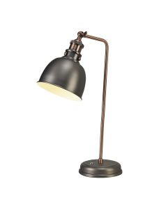 Ottoerba Adjustable Table Lamp, 1 x E27, Antique Silver/Copper/White