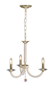 Esapori Pendant 3 Light E14 Gold/Crystal