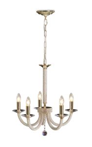 Esapori Pendant 5 Light E14 Gold/Crystal