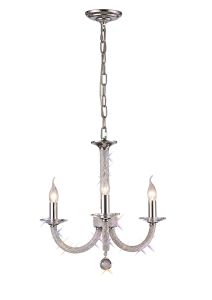 Esapori Pendant 3 Light E14 Polished Chrome/Crystal