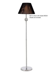 Esapori Floor Lamp WITHOUT SHADE 1 Light E27 Polished Chrome/Crystal