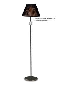 Esapori Floor Lamp Without Shade 1 Light E27 Black Chrome/Crystal