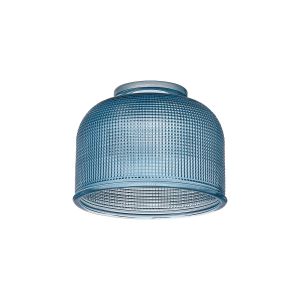 Arvo 14.5x11cm Prismatic Dome Glass Shade, Blue