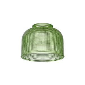 Arvo 14.5x11cm Prismatic Dome Glass Shade, Green