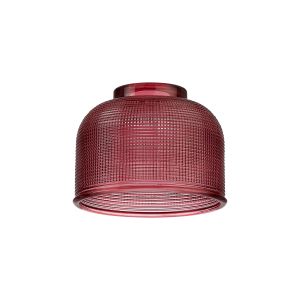 Arvo 14.5x11cm Prismatic Dome Glass Shade, Purple