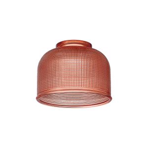 Arvo 14.5x11cm Prismatic Dome Glass Shade, Red