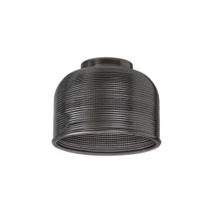 Arvo 14.5x11cm Prismatic Dome Glass Shade, Smoke