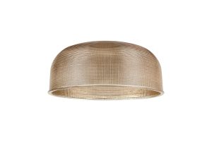 Arvo 27x11.5cm Prismatic Dome Glass Shade, Amber