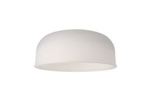 Arvo 27x11.5cm Prismatic Dome Glass Shade, Frosted