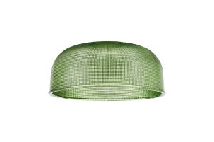 Arvo 27x11.5cm Prismatic Dome Glass Shade, Green