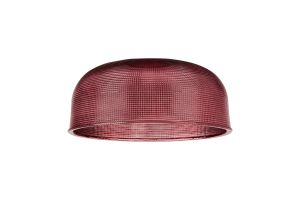 Arvo 27x11.5cm Prismatic Dome Glass Shade, Purple