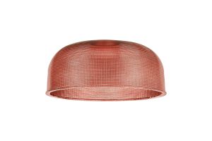 Arvo 27x11.5cm Prismatic Dome Glass Shade, Red
