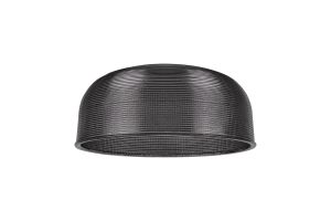 Arvo 27x11.5cm Prismatic Dome Glass Shade, Smoke