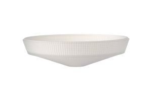 Arvo 31x8.5cm Prismatic Shallow Glass Shade, Frosted