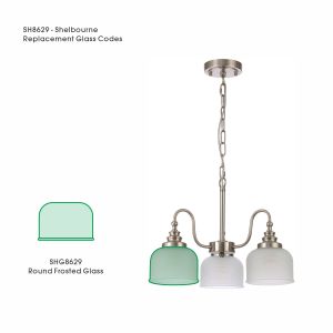 Arvo Replacement 145mm Frosted Dome Glass