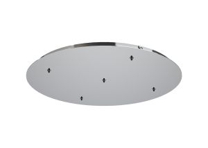 Elsa 62cm 5 Hole 600mm Round Canopy Kit, Chrome