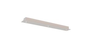 Elsa 3 Hole 600 x 80mm Rectangular Canopy Kit, White