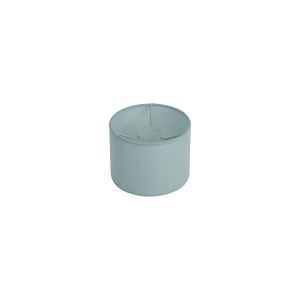 Hemel Round, 18x13.5cm Shade, Duck Egg Linen With Translucent Inner & Duck Egg Carrier