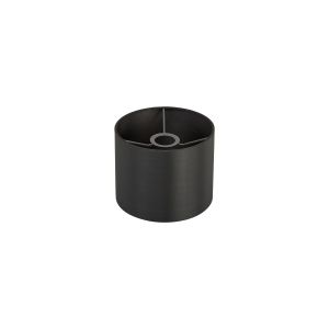 Hemel Round, 20x16.5cm Shade, Self Lined Slate Satin & Slate Carrier