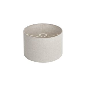 Hemel Round, 30x20cm Shade, Sandstone Linen With Translucent Inner & Sandstone Carrier