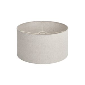 Hemel Round, 40x22cm Shade, Sandstone Linen With Translucent Inner & Sandstone Carrier