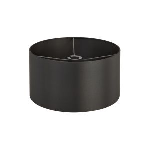 Hemel Round, 40x22cm Shade, Self Lined Slate Satin & Slate Carrier