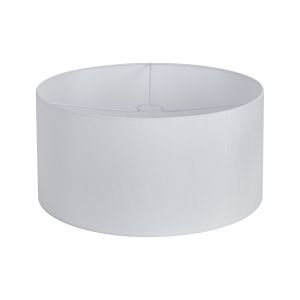 Hemel Round, 50x25cm Shade, Self Lined Porcelain Faux Silk & Porcelain Carrier