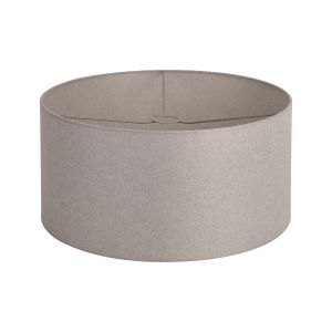 Hemel Round, 50x25cm Shade, Cement Linen With Translucent Inner & Cement Carrier